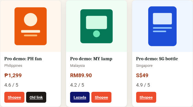 Product grid